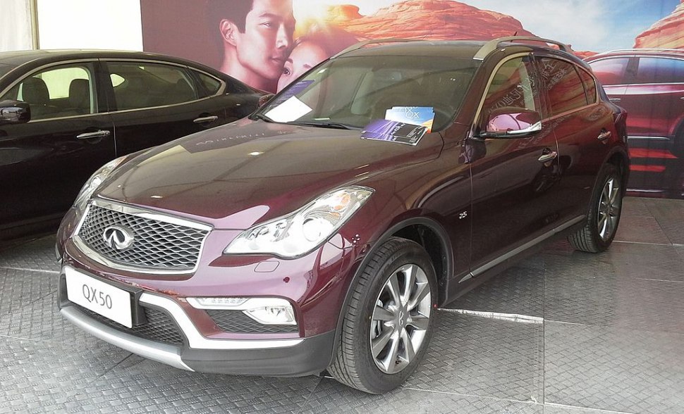 Infiniti QX50 technical specifications and fuel economy